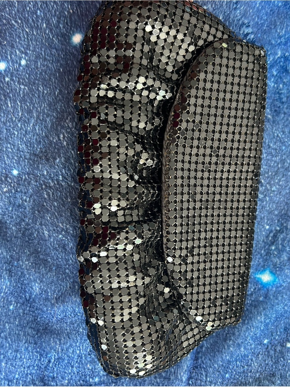 4/$100 Black Sequin Evening Clutch Bag purse